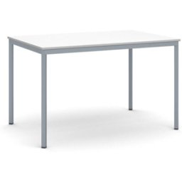 B2B Partner Esstisch BASIC, 120x80 cm, Gestell dunkelgrau, weiße