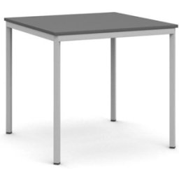 B2B Partner Esstisch BASIC, 80x80 cm, Gestell grau, Graphit