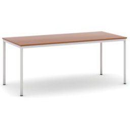B2B Partner Esstisch BASIC, 180x80 cm, graues Metallgestell, Kirschbaum