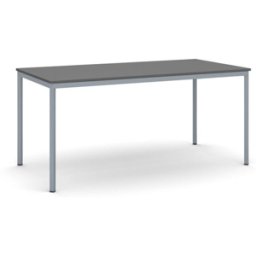 B2B Partner Esstisch BASIC, 160x80 cm, Gestell dunkelgrau, Graphit
