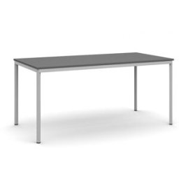 B2B Partner Esstisch BASIC, 160x80 cm, Gestell grau, Graphit