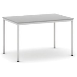 B2B Partner Esstisch BASIC, 120x80 cm, graues Metallgestell, grau