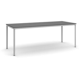 B2B Partner Esstisch BASIC, 200x80 cm, Gestell grau, Graphit