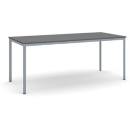 B2B Partner Esstisch BASIC, 180x80 cm, Gestell dunkelgrau, Graphit