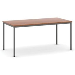 B2B Partner Esstisch BASIC, 160x80 cm, dunkelgraues Metallgestell, Kirsche