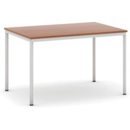 B2B Partner Esstisch BASIC, 120x80 cm, graues Metallgestell, Kirsche