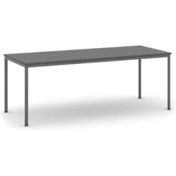 B2B Partner Esstisch BASIC, 200x80 cm, Gestell dunkelgrau, Graphit