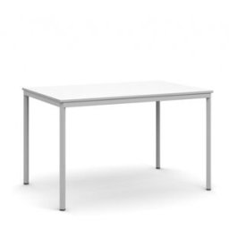 B2B Partner Esstisch BASIC, 120x80 cm, Gestell grau, weiße