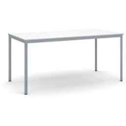 B2B Partner Esstisch BASIC, 160x80 cm, Gestell dunkelgrau, weiß