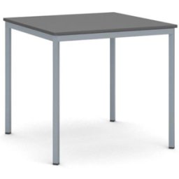 B2B Partner Esstisch BASIC, 80x80 cm, Gestell dunkelgrau, Graphit