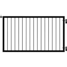 Plus Einzeltor Basic Stahl 150 × 85 cm schwarz