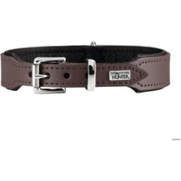 DOG SPORT HUNTER Halsband Basic S-M (42), braun/schwarz