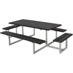 Plus Kombimöbel Basic 260 x 160 x 73 cm Kunststoff, schwarz strukturiert