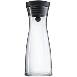 WMF Wasserkaraffe Basic ¦ transparent/klar ¦ Glas,Edelstahl ¦ Maße (cm): H: