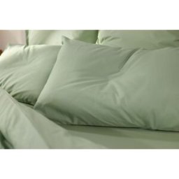 Emma Comfort Perkal Kopfkissenbezug Salbei-Grün 80x80cm