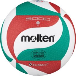 molten Volleyball V5M5000 (weiß/grün/rot) - 5