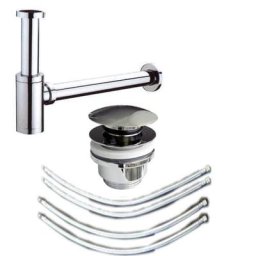 Waschtisch- Anschluss Spar- Set, 2x Hahnloch
