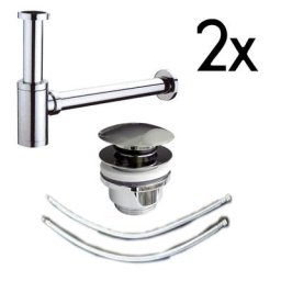 Waschtisch- Anschluss Spar- Set 2x