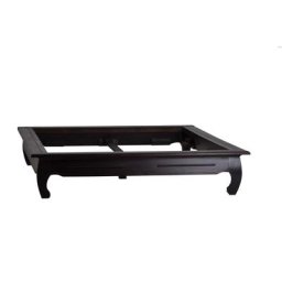 MiaMöbel Opium Bett Colombo 200x200cm Massivholz Akazie Kolonialstil Indien Indisch