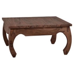 MiaMöbel Opium Couchtisch Colombo Natur 80x80cm Massivholz Teak Kolonialstil Indien Indisch