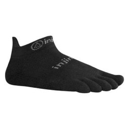 Injinji Unisex Run Lightweight No Show Socks schwarz
