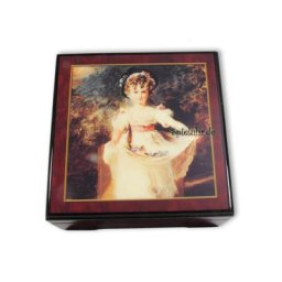 Bildlackdose Miss Murray von Thomas Lawrence, mit Spieluhr