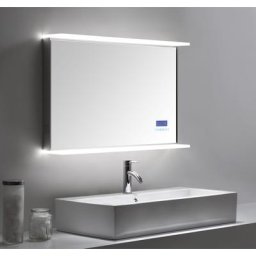 Smart Home LED Spiegel 90x60 cm mit Touch Bedienung