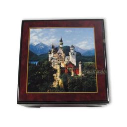 Bildlackdose Schloss Neuschwanstein, mit Spieluhr