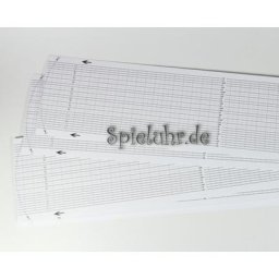 Lochbandstreifen für Spielwerk 30 Töne für eigene Melodien
