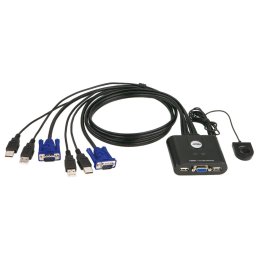 KVM SWITCH ATEN 2 PUERTOS VGA USB 90cm