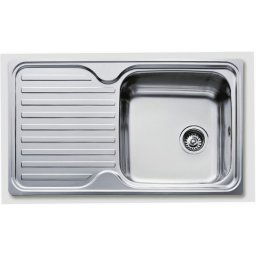 TEKA Fregadero sobre encimera CLASSIC 1C 1E I Ø. 11119017, Una cubeta, con escurridor, Inoxidable