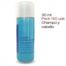 Pack 150 tubos de gel & champú basic de 30 ml