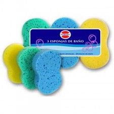 Esponjas de baño ovaladas. caja 30 uds