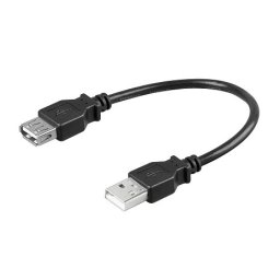 CABLE USB MACHO a HEMBRA TIPO A 30cm