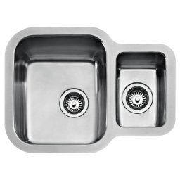 TEKA Fregadero bajo encimera BE 1œC 625 REV. 10125160, Una cubeta y media, Inoxidable