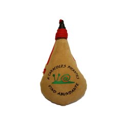 BOTA DE VINO BORDADA CARACOLES