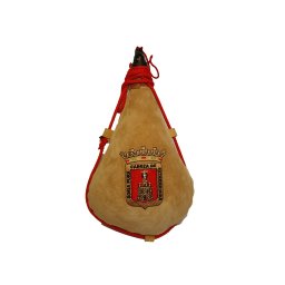 BOTA DE VINO BORDADA ESCUDO CIUDAD DE SORIA