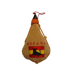 BOTA DE VINO BORDADA ESPAÑA-TORO