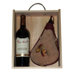 ESTUCHE BOTA DE VINO BORDADA BOTAS MONTE CON RIOJA GRAN RESERVA DOC