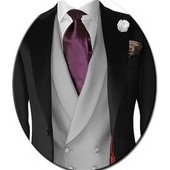 Traje de novio Barroco granate