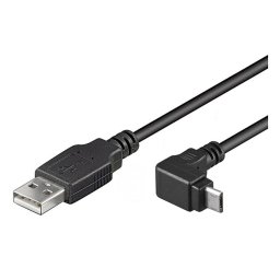 WIR852 CABLE USB MACHO A MICRO USB ACODADO MACHO