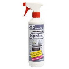Limpiador para microondas y frigoríficos. botella 500 ml