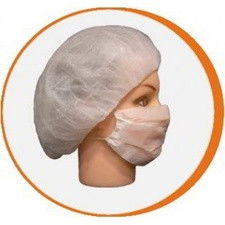 Mascarilla desechable simple en papel 1 pliegue. pack 1000 uds