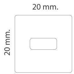 Clip horizontal para rail de techo