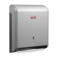 Dispensador portatoallas secamanos zigzag plata