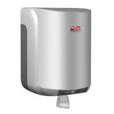 Dispensador plateado bobinas secamanos papel mecha climline