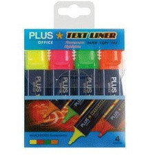 Marcador fluorescente. paq 4 uds
