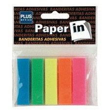 Banderitas adhesivas 5 colores