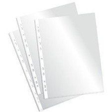 Fundas transparentes multitaladro. pack 10 uds