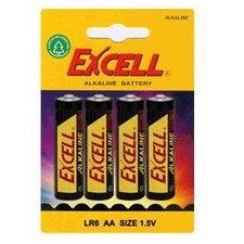Pilas alcalinas 1,5v. blister 4 ud. aa lr6